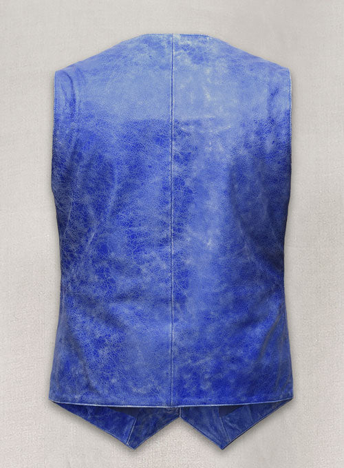 Artistic Blue Leather Suit - LeatherCult