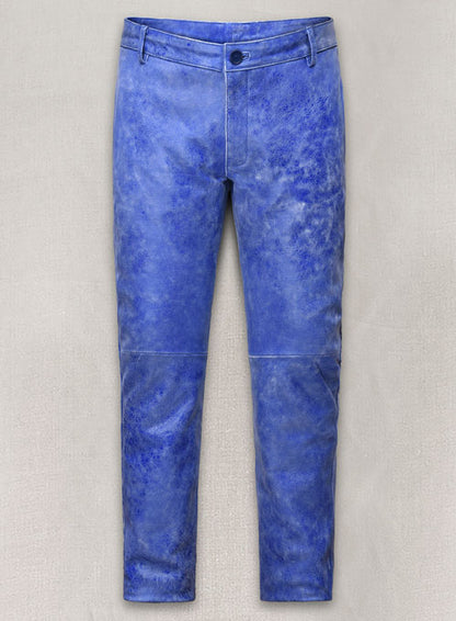 Artistic Blue Leather Suit - LeatherCult