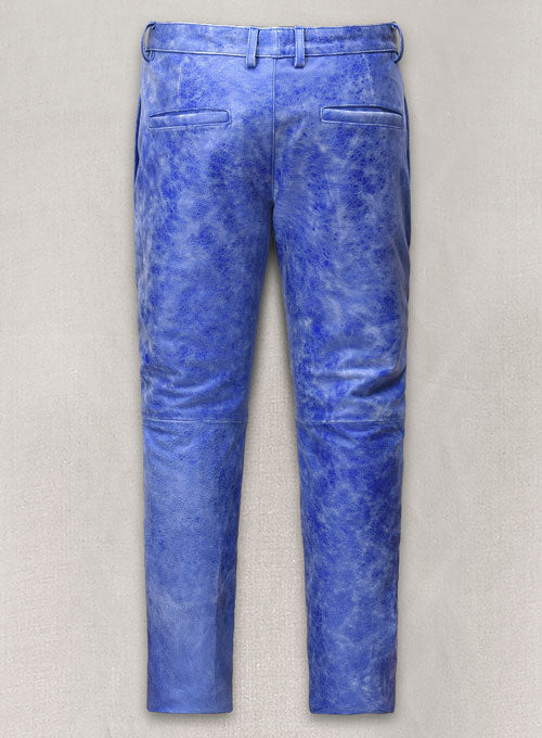 Artistic Blue Leather Suit - LeatherCult