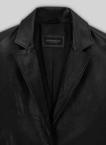 Ashley Roberts Leather Long Coat
