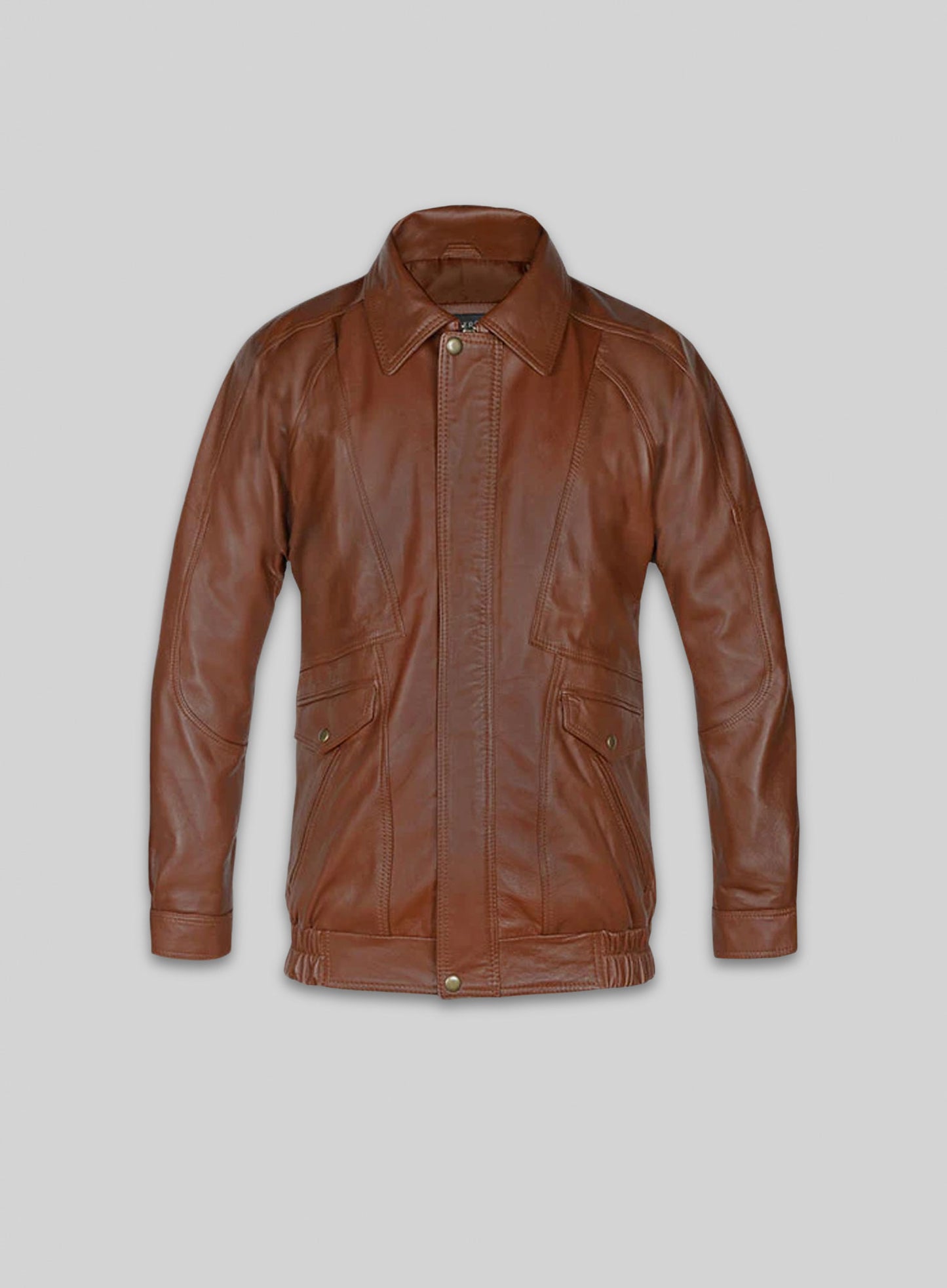 Aviator Bomber Leather Jacket