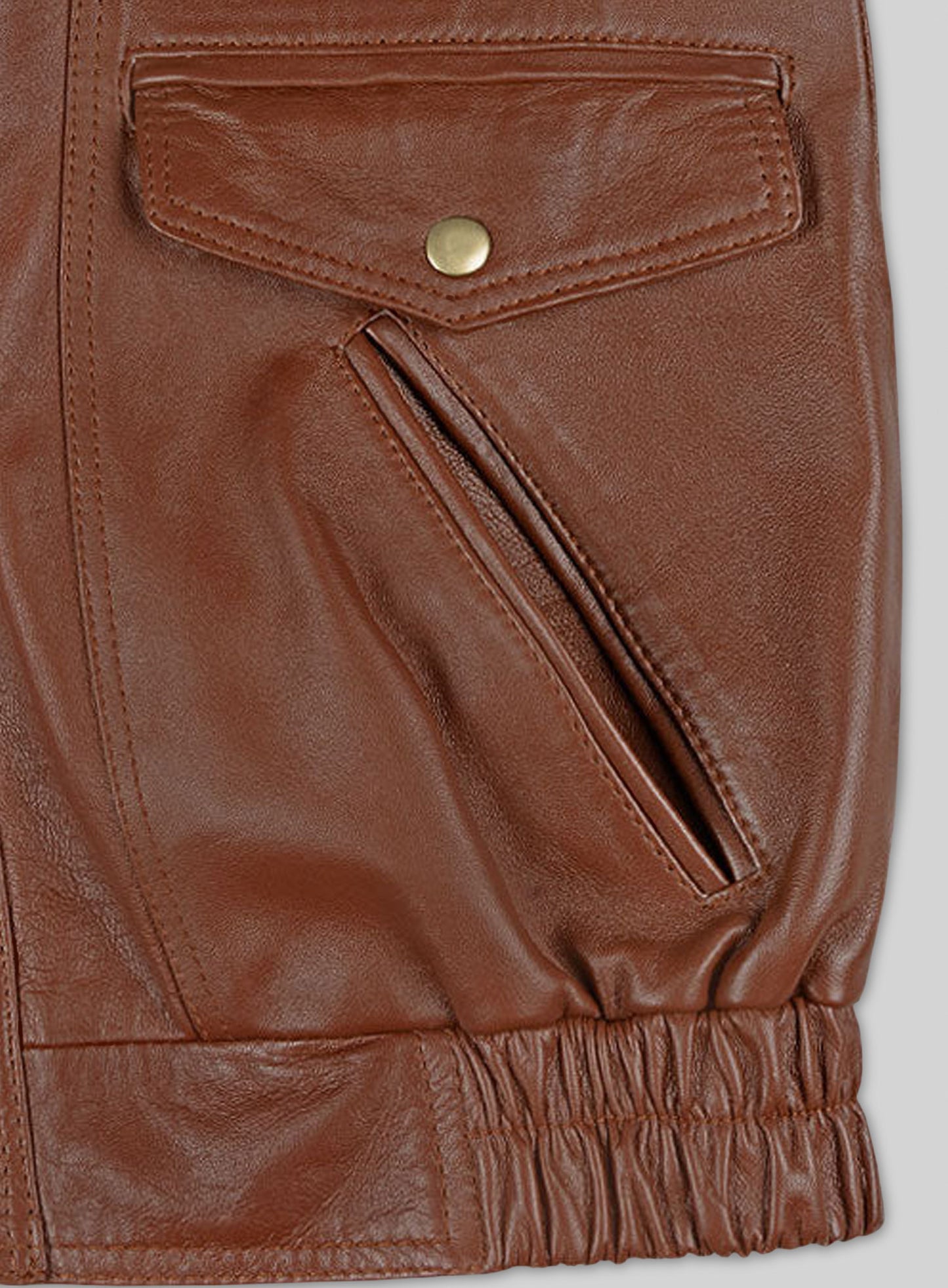 Aviator Bomber Leather Jacket