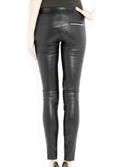 Azar Leather Biker Jeans - LeatherCult
