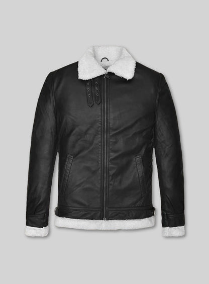 B3 Aviator Black Leather Jacket