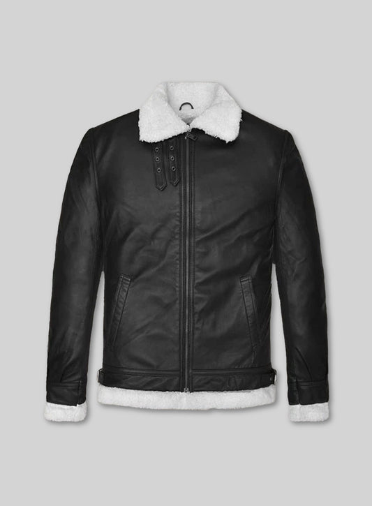 B3 Aviator Black Leather Jacket