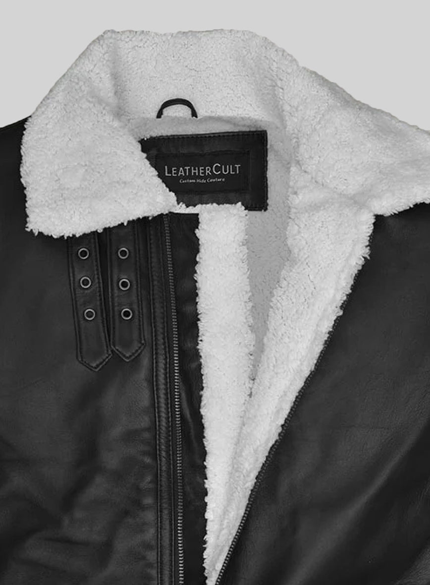 B3 Aviator Black Leather Jacket