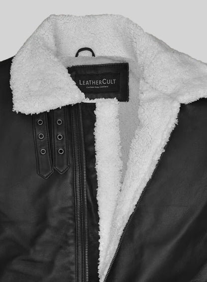 B3 Aviator Black Leather Jacket
