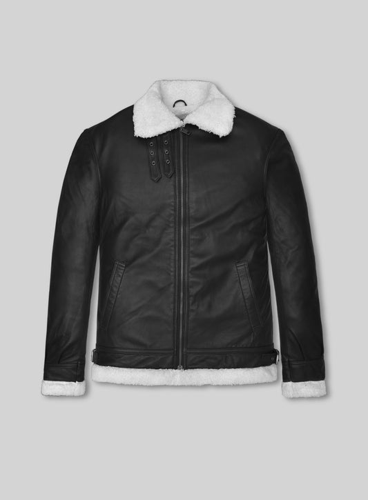 B3 Aviator Black Leather Jacket