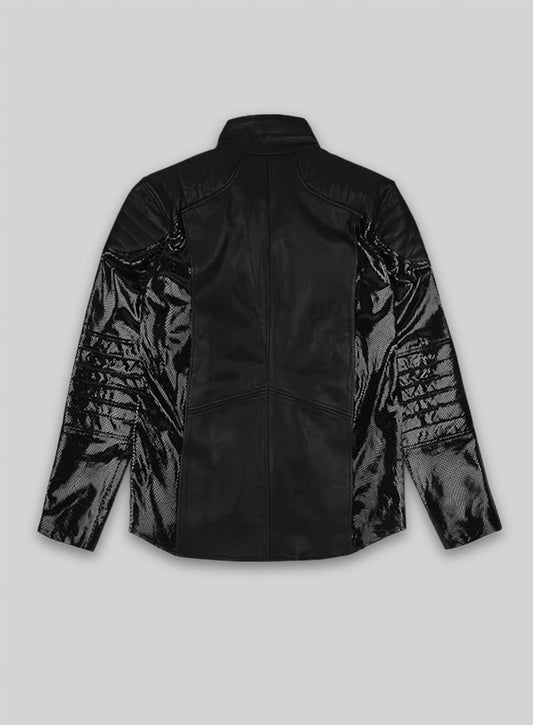 Thick Goat Black Batman Begins Christian Bale Leather Jacket