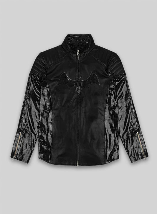 Thick Goat Black Batman Begins Christian Bale Leather Jacket