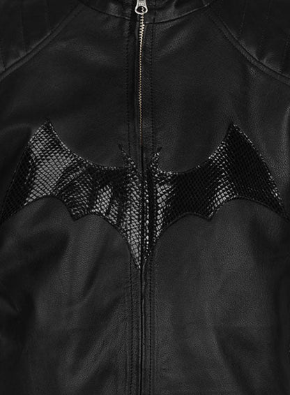 Thick Goat Black Batman Begins Christian Bale Leather Jacket