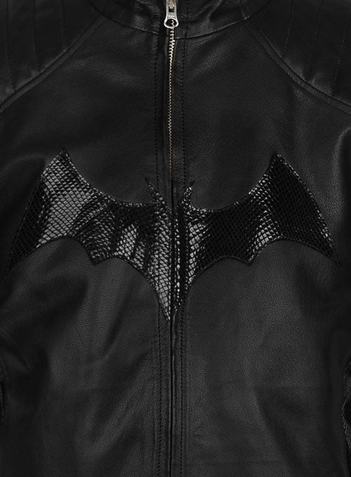 Thick Goat Black Batman Begins Christian Bale Leather Jacket - LeatherCult