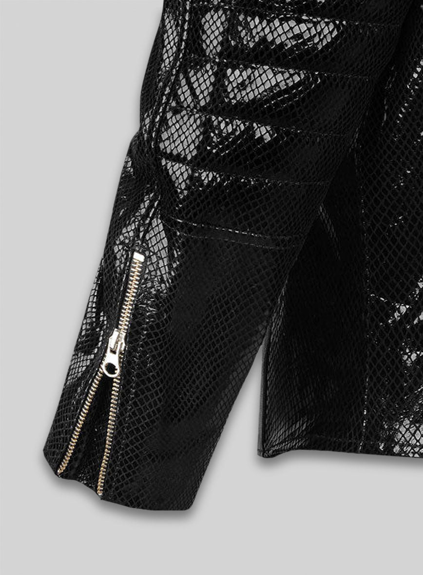 Thick Goat Black Batman Begins Christian Bale Leather Jacket