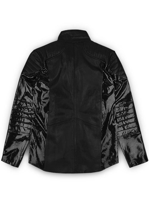 Thick Goat Black Batman Begins Christian Bale Leather Jacket - LeatherCult