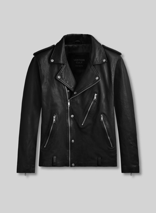 Beast Black Biker Leather Jacket