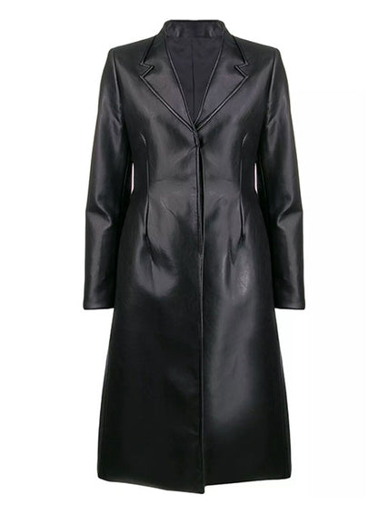 Beatrice Leather Trench Coat - LeatherCult