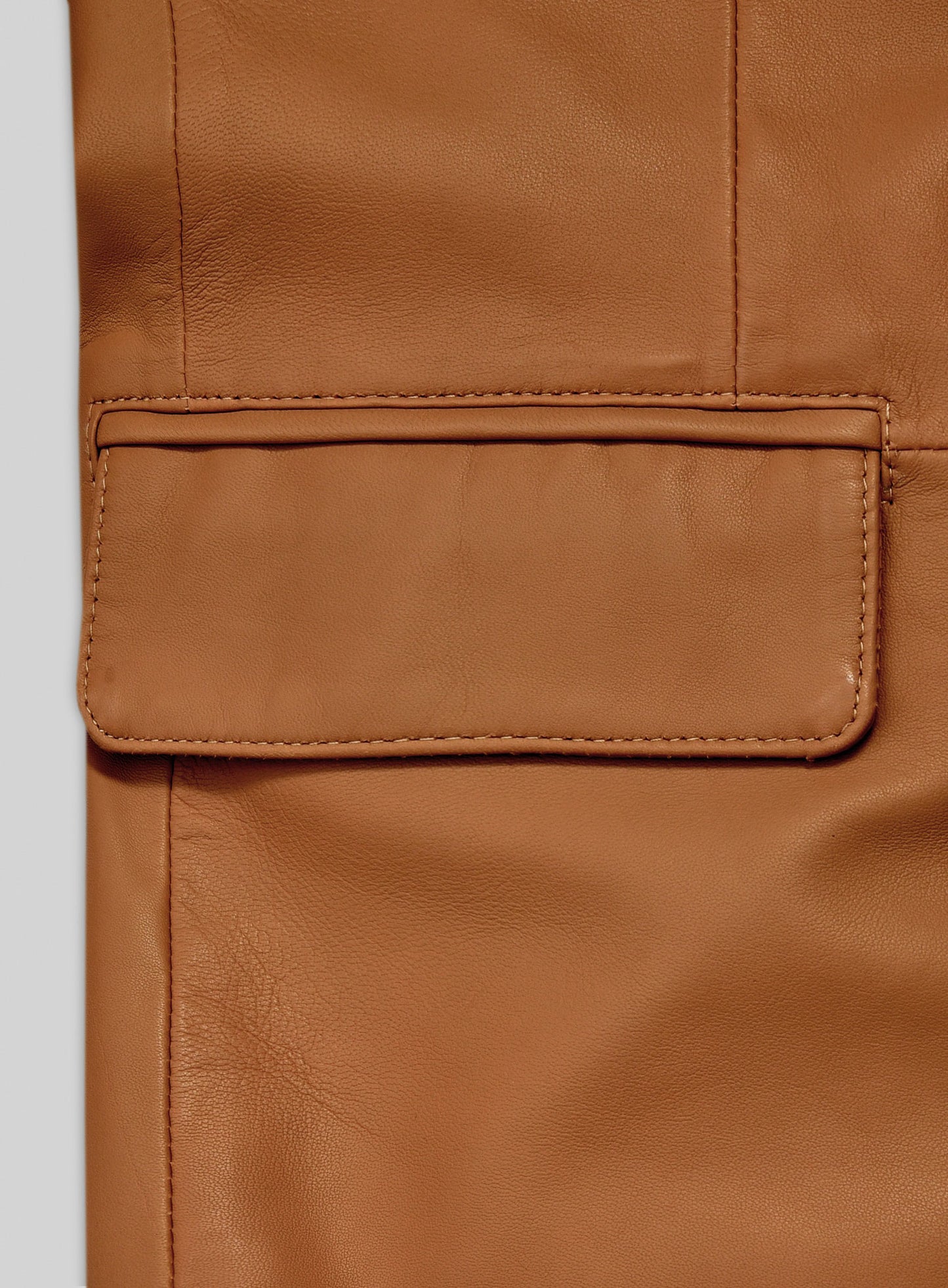 Bella Brown Lambskin Leather Blazer