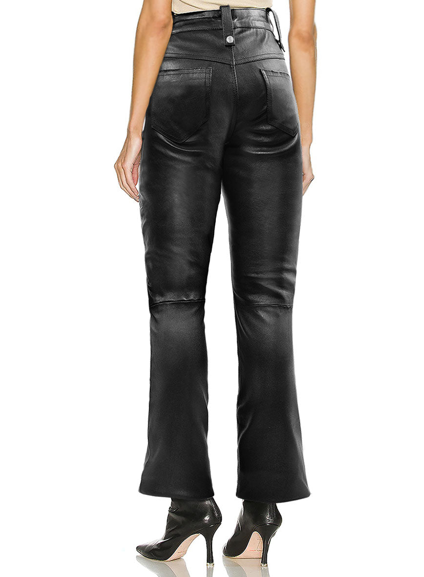 Bella Thorne Leather Pants - LeatherCult