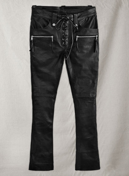 Bella Thorne Leather Pants - LeatherCult