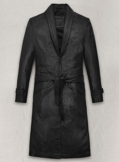 Beltaire Leather Long Coat - LeatherCult