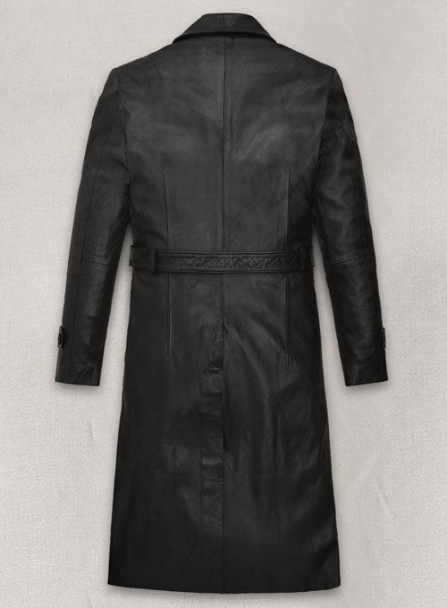 Beltaire Leather Long Coat - LeatherCult