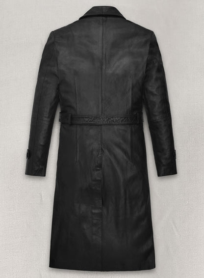 Beltaire Leather Long Coat - LeatherCult