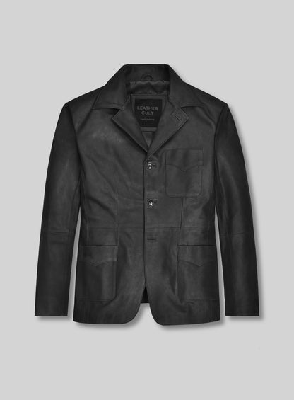Ben Stiller Leather Blazer