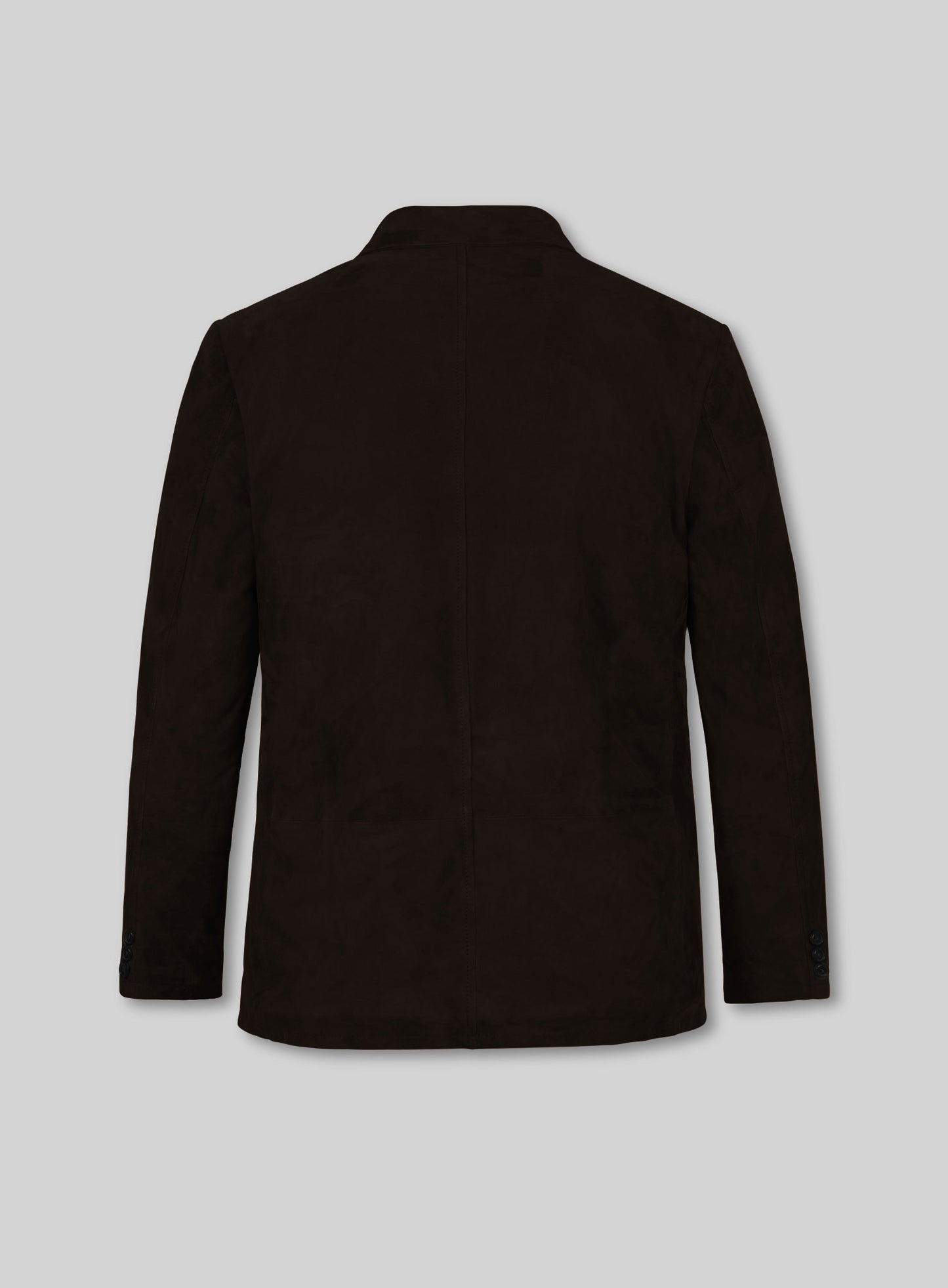 Black Coffee Suede Leather Blazer - #712