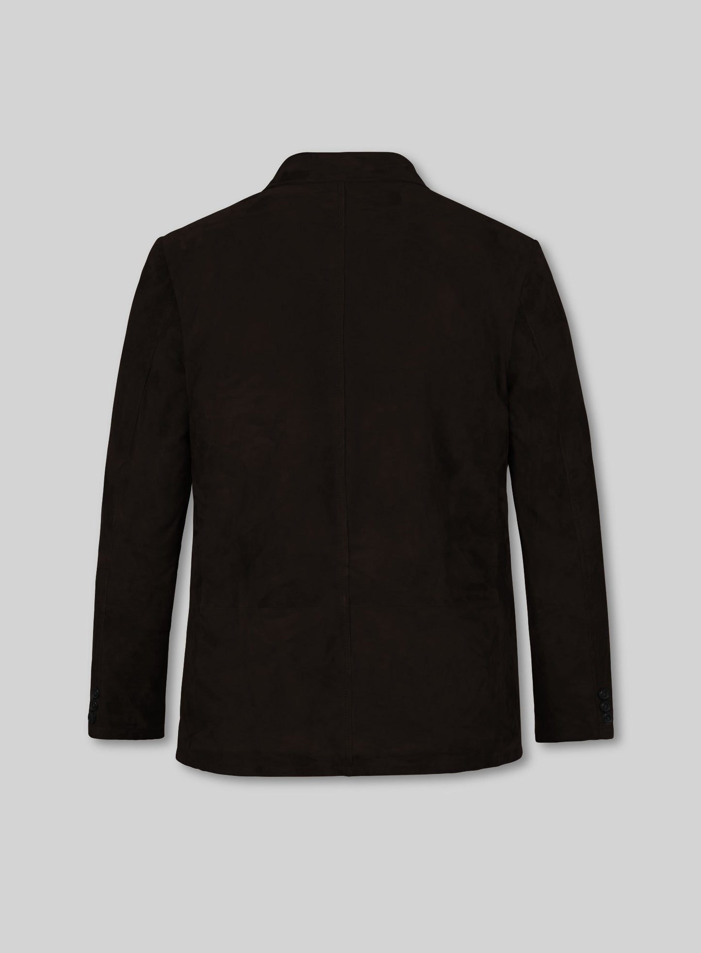 Black Coffee Suede Leather Blazer - #712