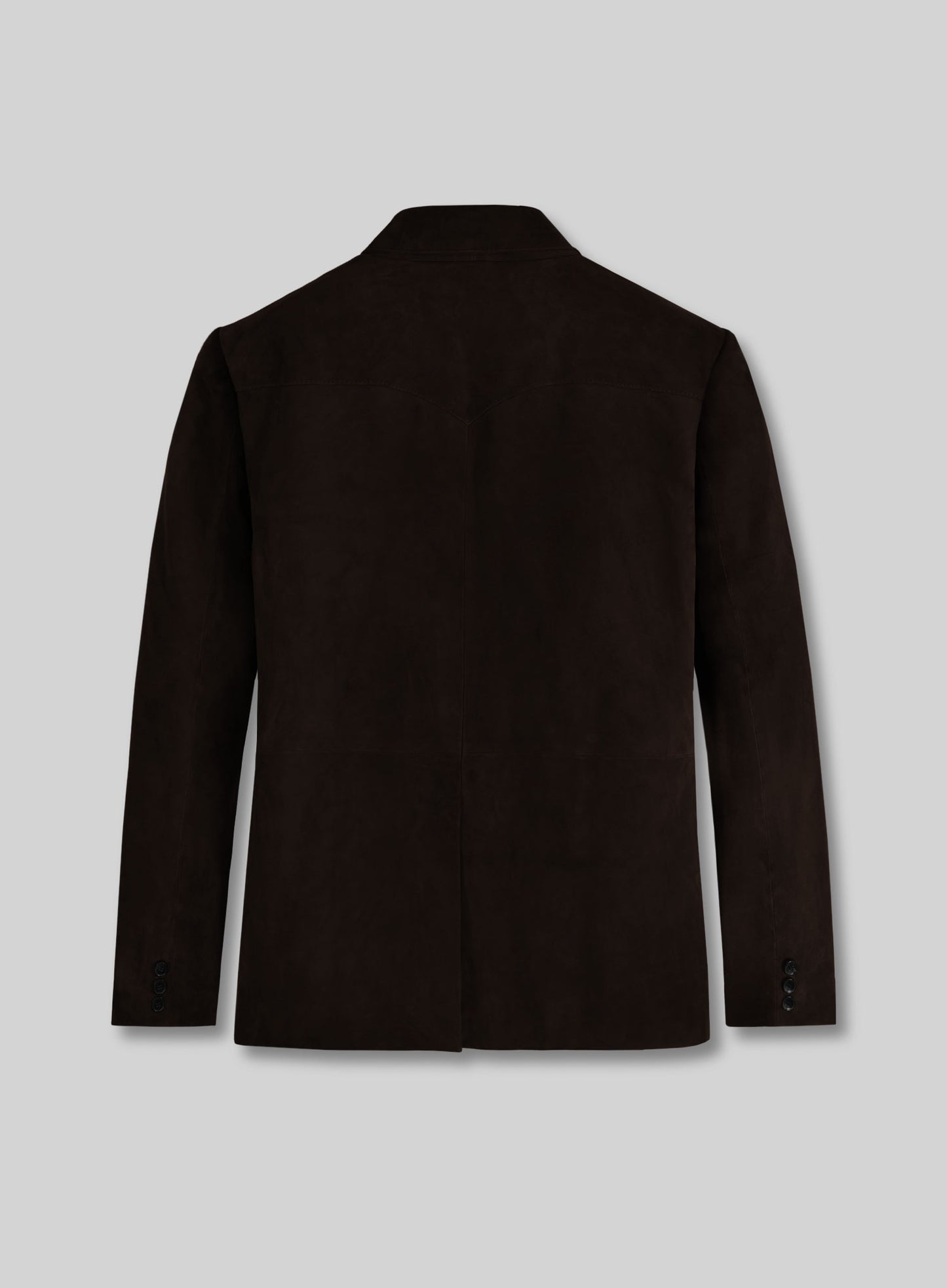 Black Coffee Suede Western Leather Blazer