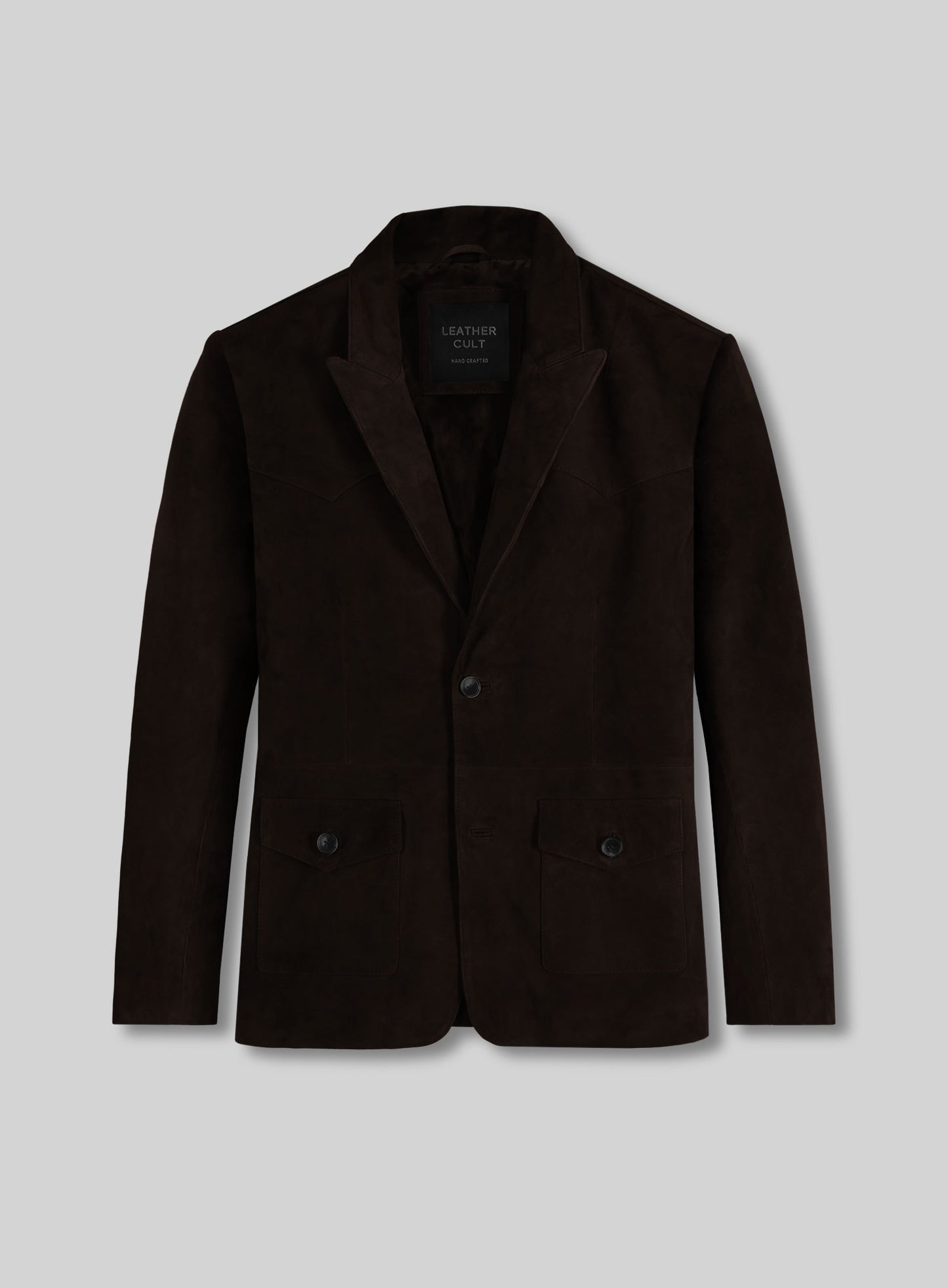 Black Coffee Suede Western Leather Blazer
