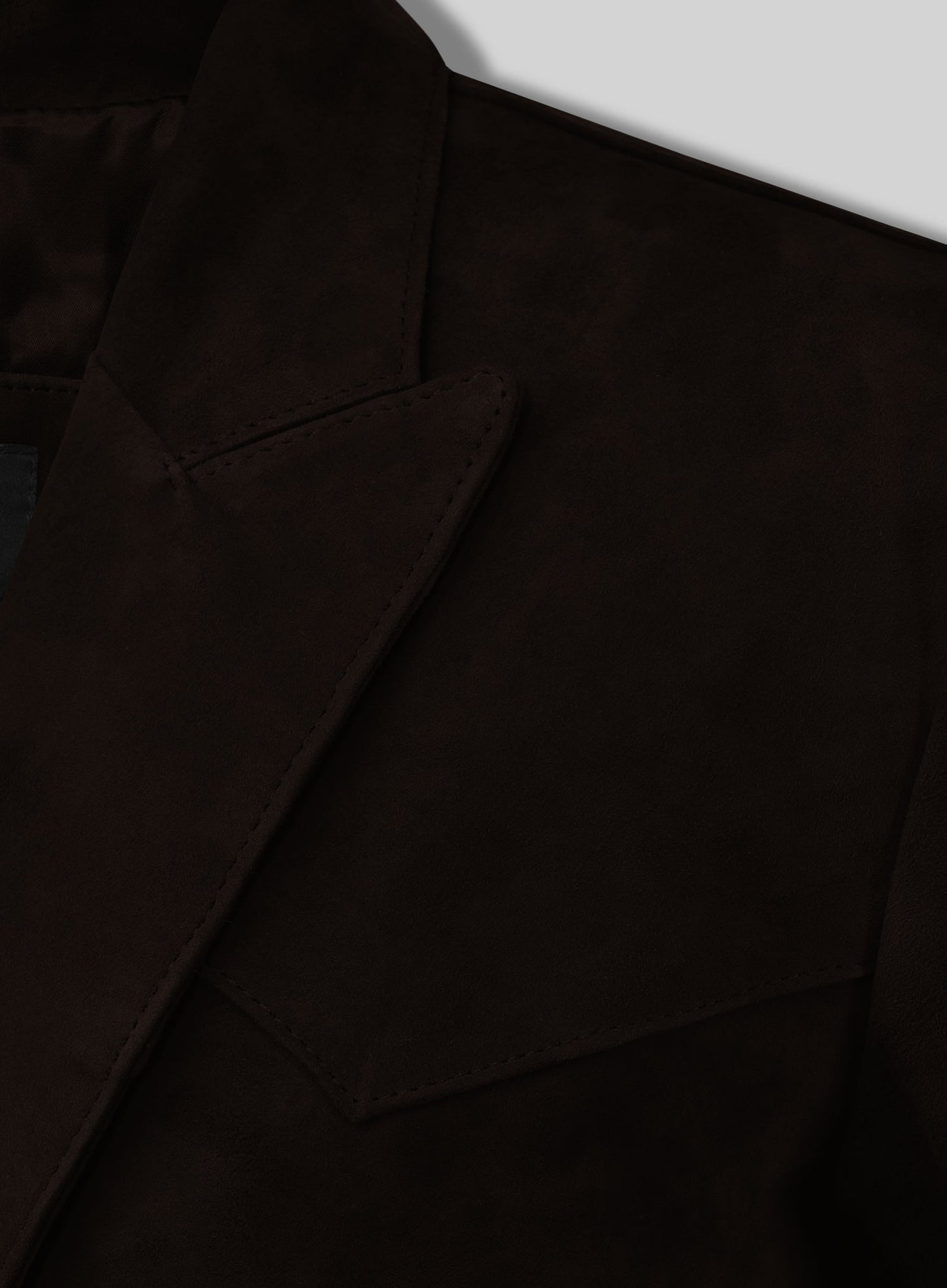 Black Coffee Suede Western Leather Blazer