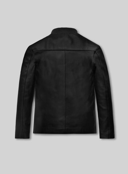Black Daniel Craig Casino Royale Leather Jacket