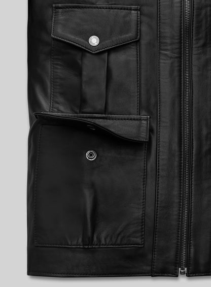 Black Daniel Craig Casino Royale Leather Jacket