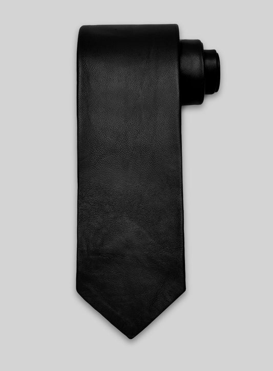 Black Leather Tie
