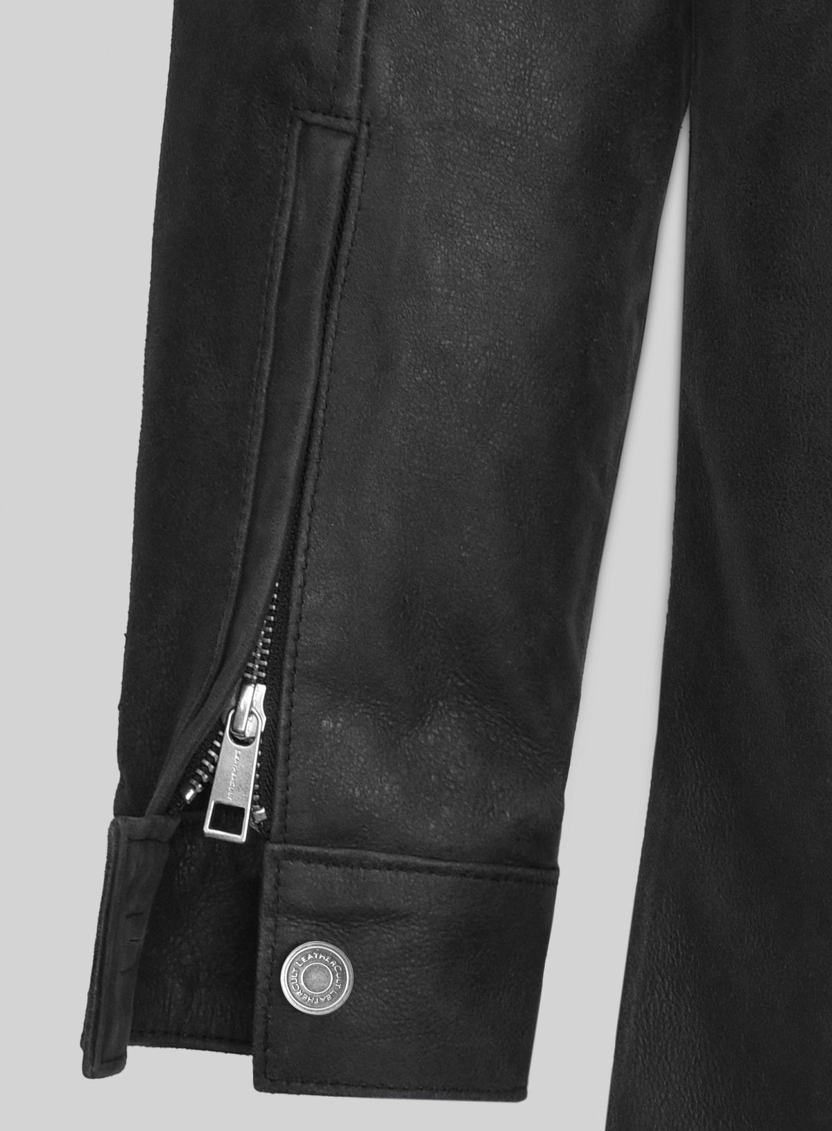 Black Sentinel Hooded Leather Long Coat
