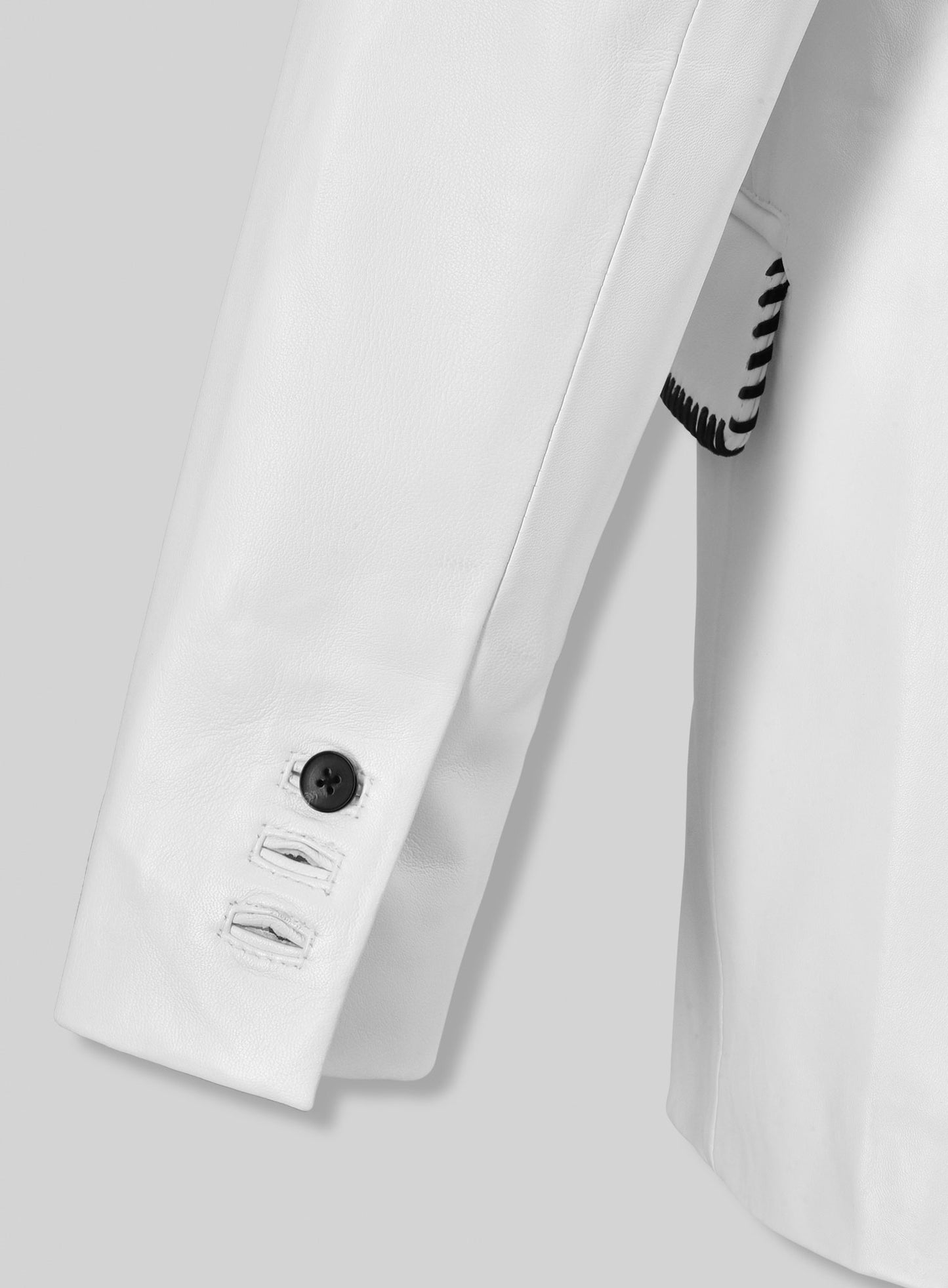 Black Striped White Medieval Blazer