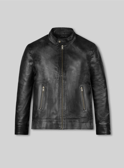 Black Zac Efron Baywatch Leather Jacket