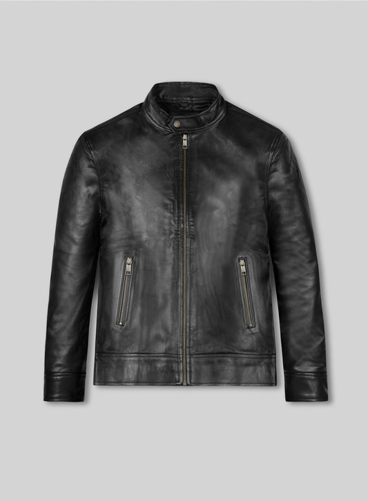 Black Zac Efron Baywatch Leather Jacket