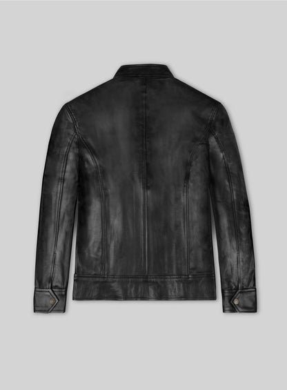 Black Zac Efron Baywatch Leather Jacket
