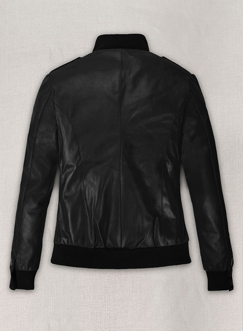 Black Amy Adams Leather Jacket - LeatherCult