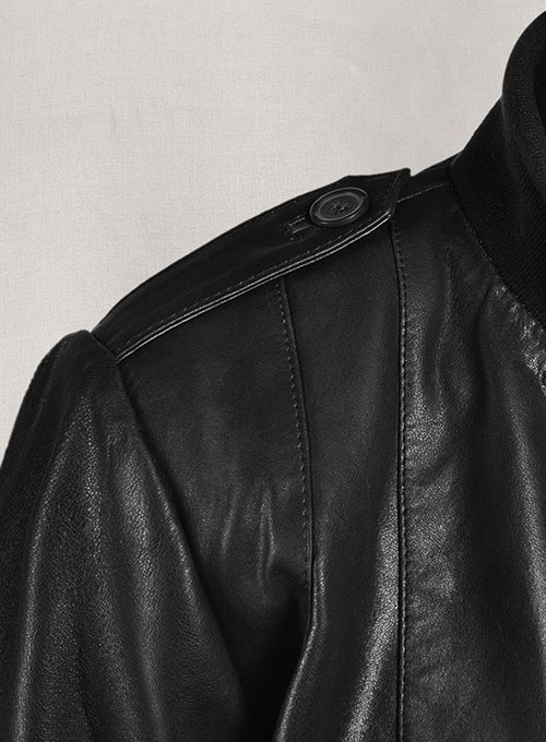 Black Amy Adams Leather Jacket - LeatherCult