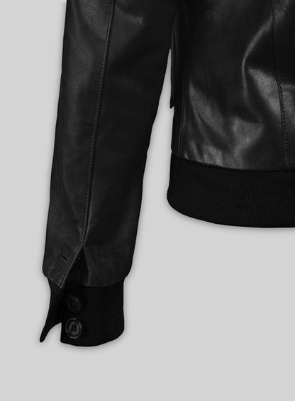 Black Amy Adams Leather Jacket