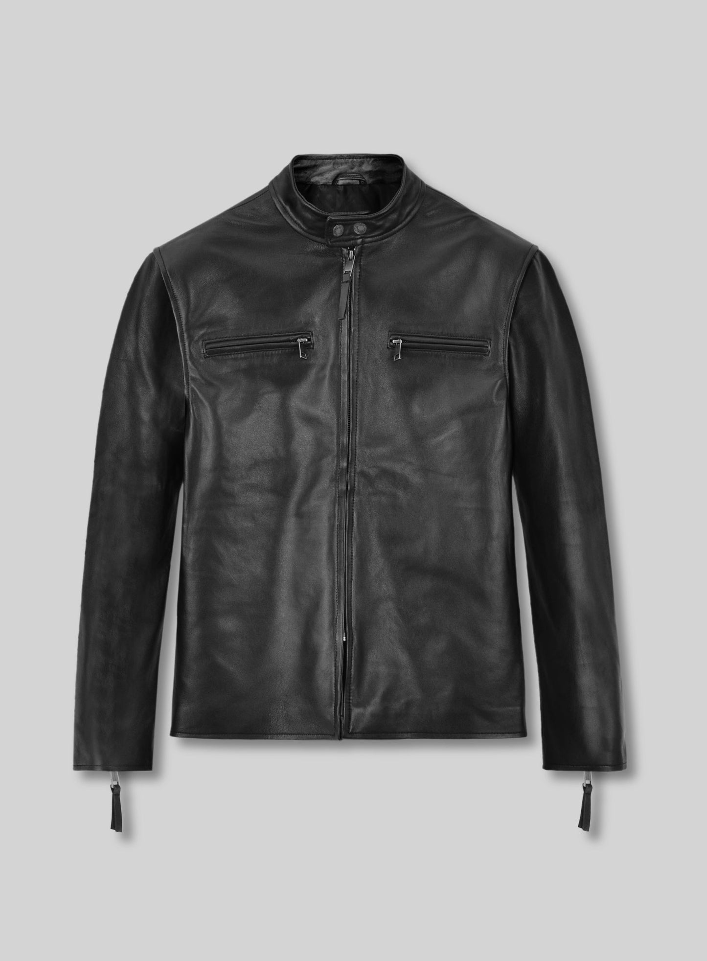Black Bradley Cooper Burnt Leather Jacket