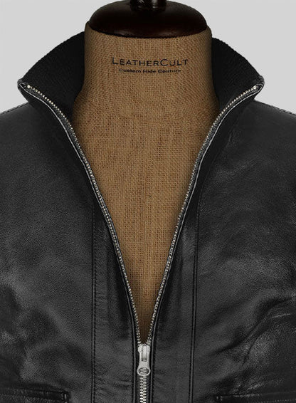 Black Daniel Craig Casino Royale Leather Jacket
