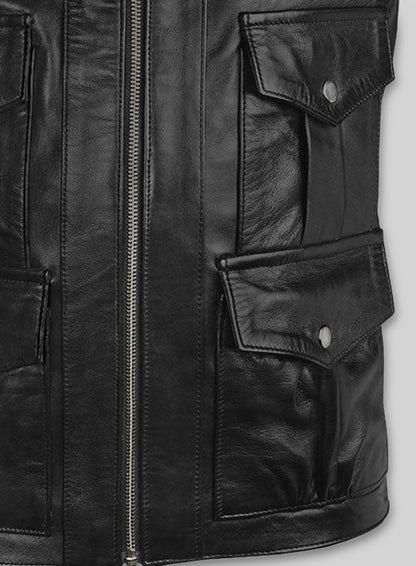 Black Daniel Craig Casino Royale Leather Jacket