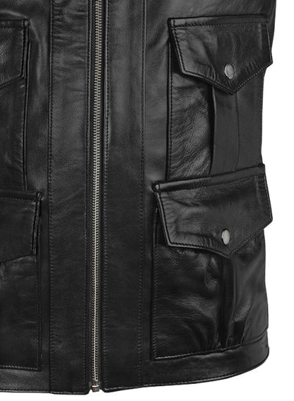 Black Daniel Craig Casino Royale Leather Jacket - LeatherCult