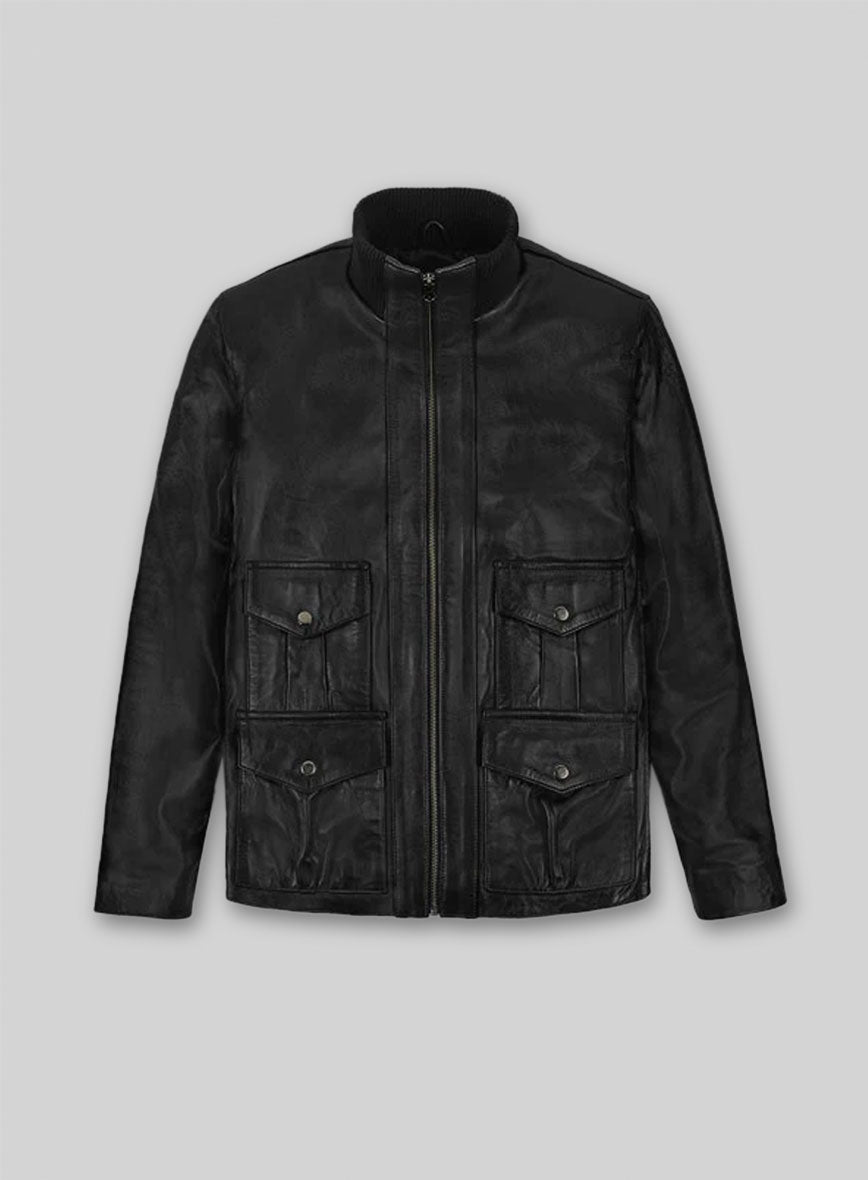 Black Daniel Craig Casino Royale Leather Jacket