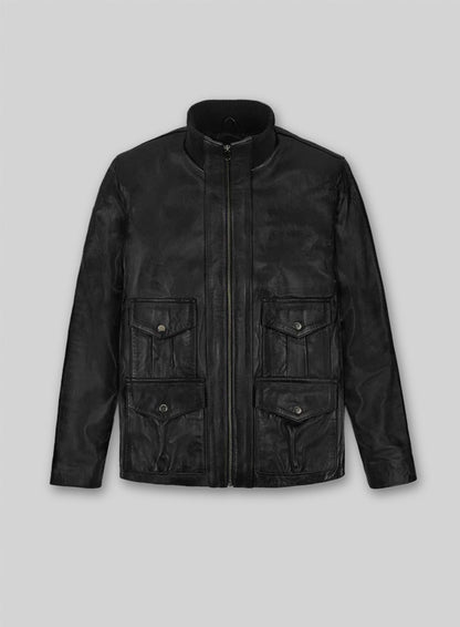 Black Daniel Craig Casino Royale Leather Jacket
