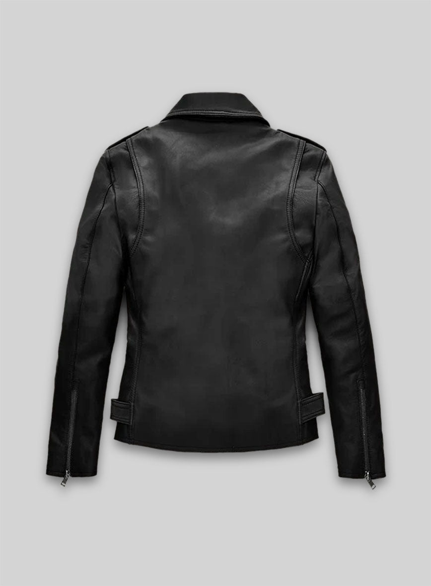 Black Jessica Alba Leather Jacket
